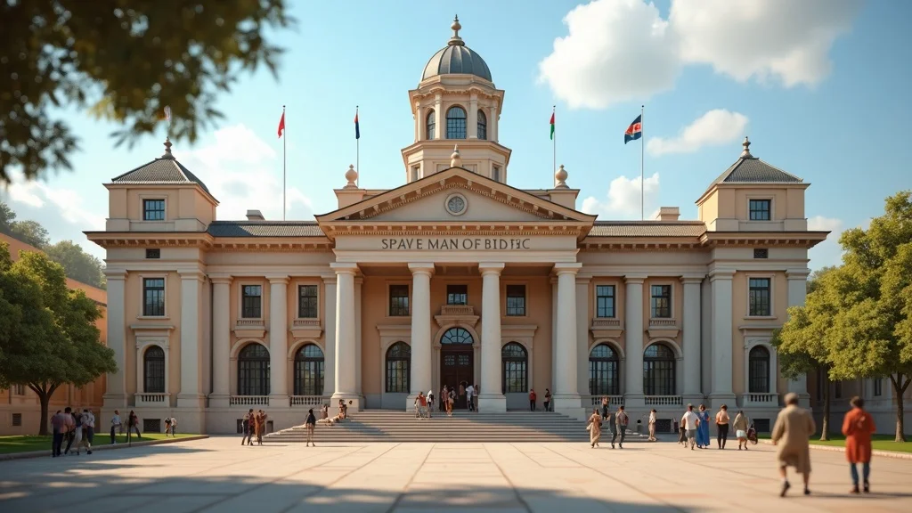 Historical government building in Nairobi — Scene symbolizing Kenya's colonial past and administrative reforms in land policy