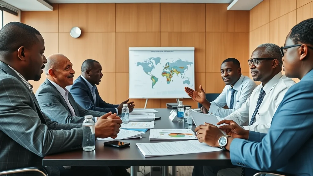 African leaders and industry professionals planning cold chain improvements, illustrating collaborative strategies for cold chain infrastructure africa exports