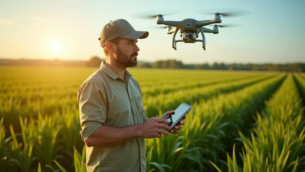 high-tech agricultural field digital data drone extension services policy