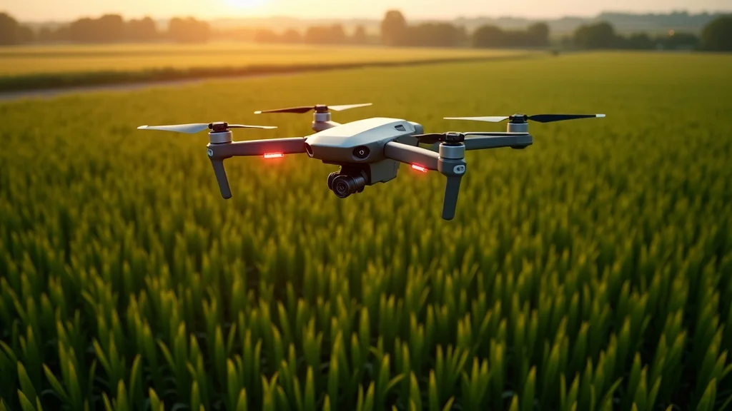 Advanced drone multispectral survey over maize for carbon farming precision agriculture 2026, visible data grid patterns