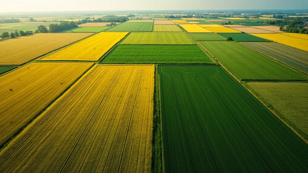 ndvi satellite crop monitoring 2026: Multi-crop overview with NDVI overlays, aerial agricultural landscape
