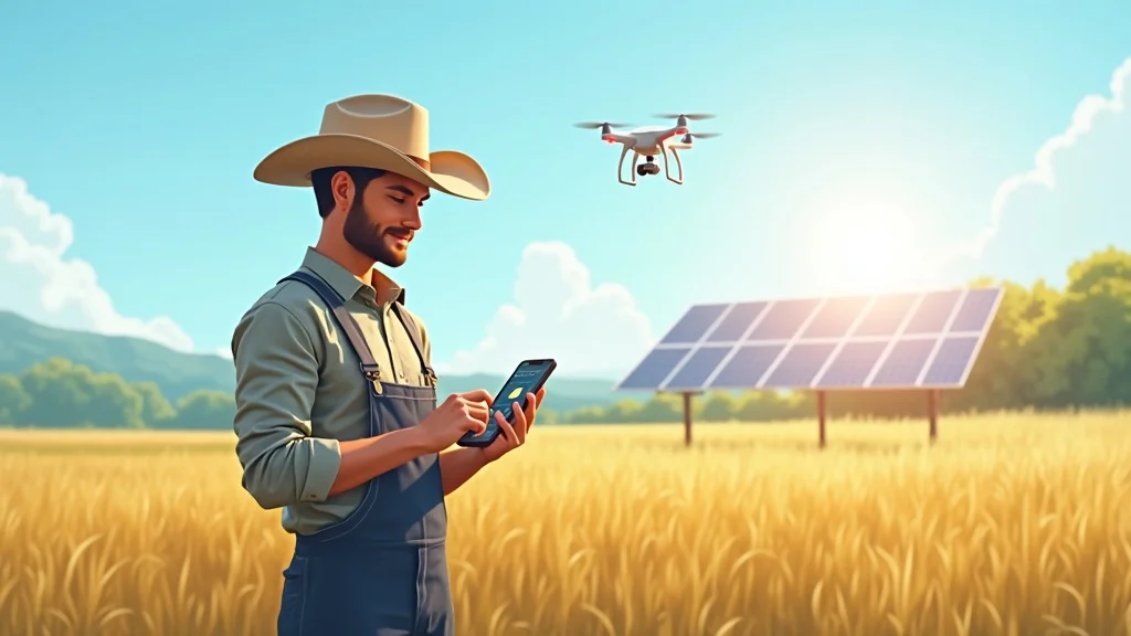 Young farmer using a smartphone to manage index insurance on digital platform — tech-driven agricultural index insurance in developing countries